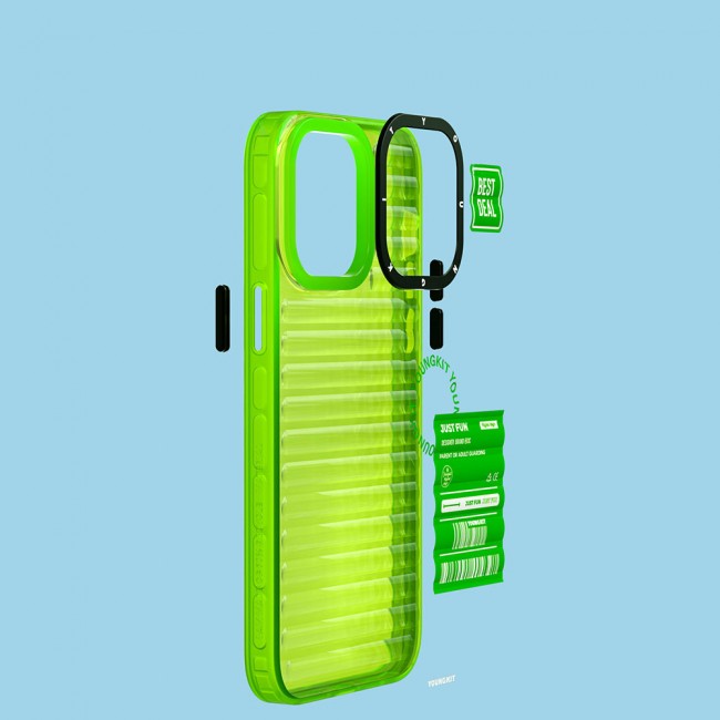 Apple iPhone 14 Pro Kılıf Şeffaf Renkli Tasarım YoungKit Fluorite Serisi Kapak Apple iPhone 14 Pro Kılıf Şeffaf Renkli Tasarım YoungKit Fluorite Serisi Kapak