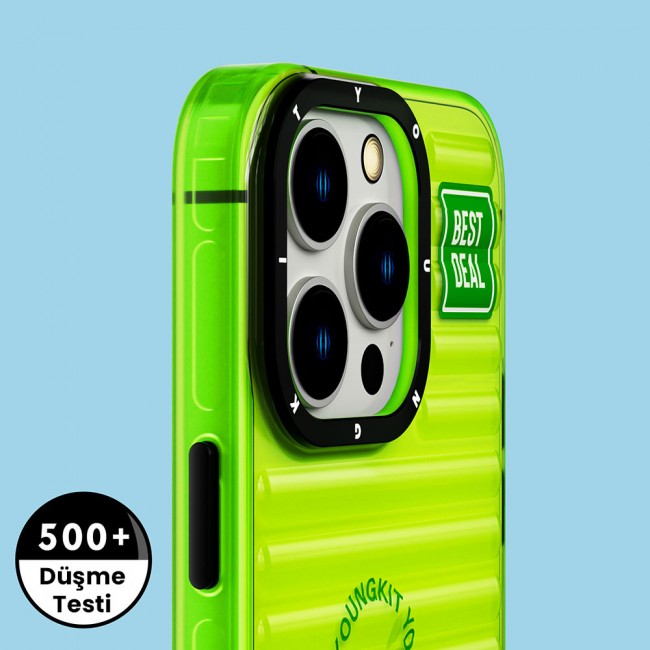 Apple iPhone 14 Pro Kılıf Şeffaf Renkli Tasarım YoungKit Fluorite Serisi Kapak Apple iPhone 14 Pro Kılıf Şeffaf Renkli Tasarım YoungKit Fluorite Serisi Kapak
