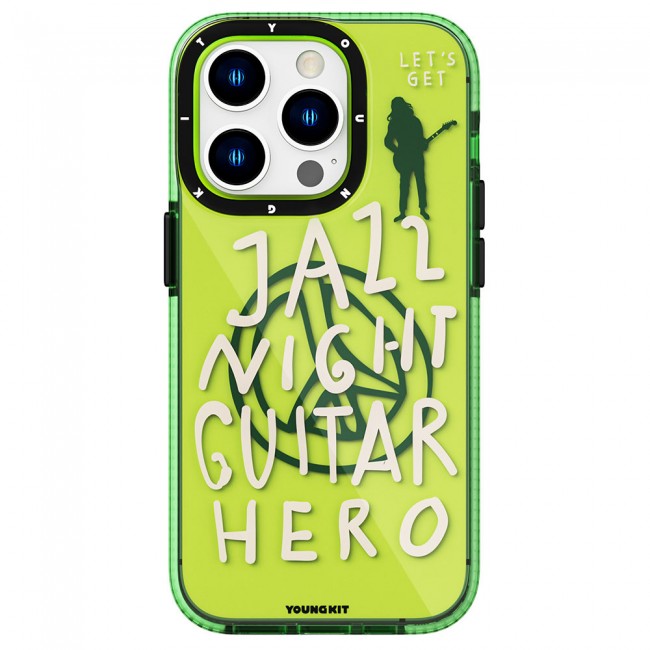 Apple iPhone 14 Pro Kılıf Şeffaf Renkli Yazı Temalı Tasarım YoungKit Jazz Serisi Kapak Apple iPhone 14 Pro Kılıf Şeffaf Renkli Yazı Temalı Tasarım YoungKit Jazz Serisi Kapak