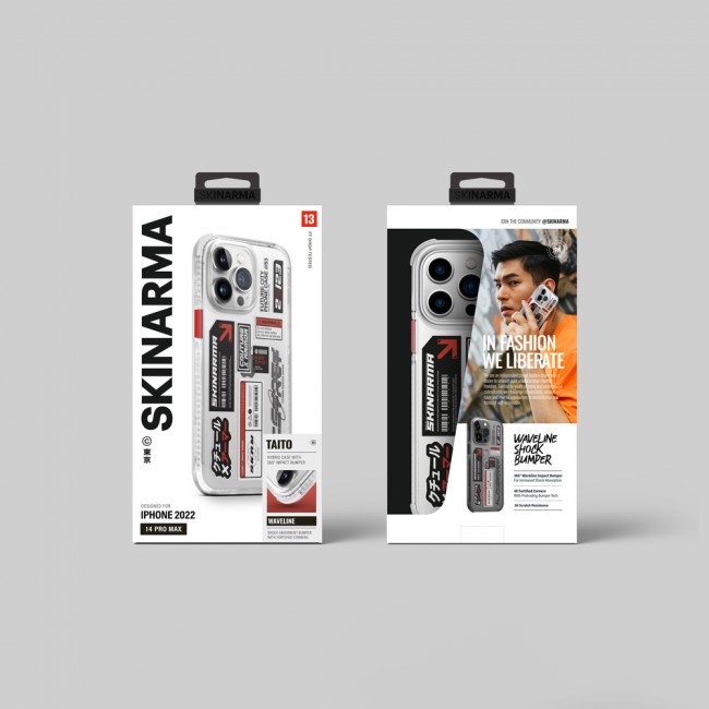 Apple iPhone 14 Pro Kılıf SkinArma Şeffaf Desenli Airbag Tasarımlı Taito Kapak Apple iPhone 14 Pro Kılıf SkinArma Şeffaf Desenli Airbag Tasarımlı Taito Kapak
