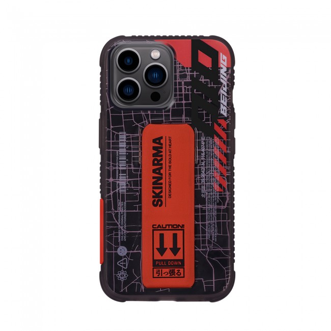 Apple iPhone 14 Pro Kılıf SkinArma Şeffaf Desenli Standlı Ryoiki Kapak Apple iPhone 14 Pro Kılıf SkinArma Şeffaf Desenli Standlı Ryoiki Kapak