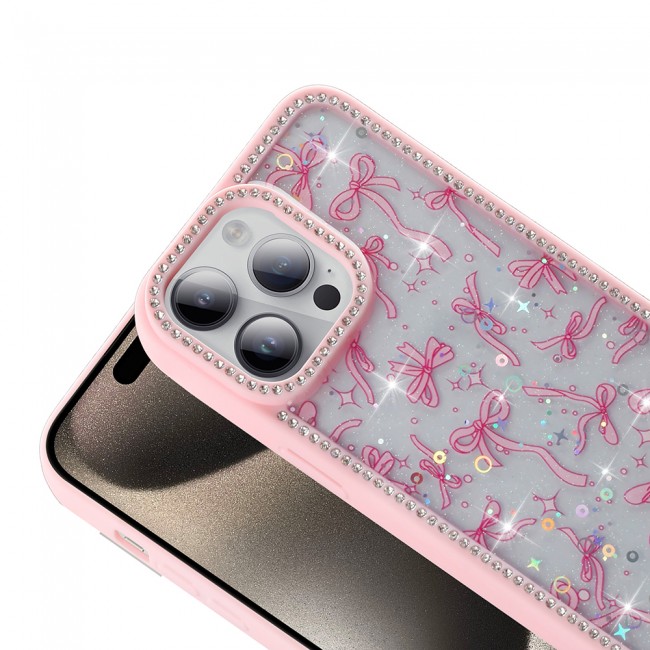 Apple iPhone 14 Pro Kılıf Taşlı ve Simli Tasarım Zore Azra Kapak Apple iPhone 14 Pro Kılıf Taşlı ve Simli Tasarım Zore Azra Kapak