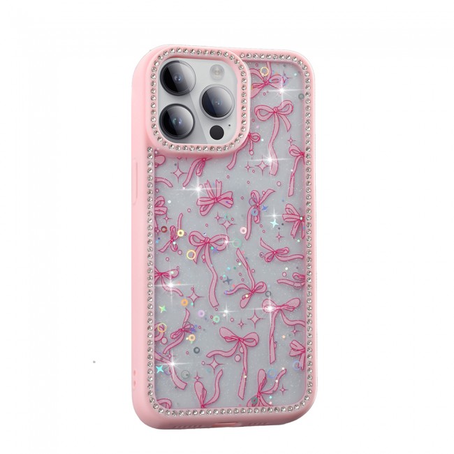Apple iPhone 14 Pro Kılıf Taşlı ve Simli Tasarım Zore Azra Kapak Apple iPhone 14 Pro Kılıf Taşlı ve Simli Tasarım Zore Azra Kapak