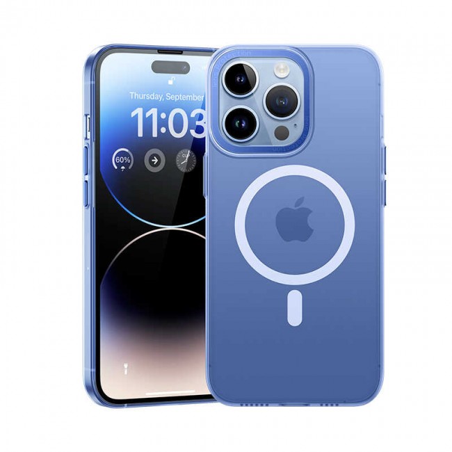 Apple iPhone 14 Pro Kılıf Wireless Şarj Destekli Benks Magnetik Haze Kapak Apple iPhone 14 Pro Kılıf Wireless Şarj Destekli Benks Magnetik Haze Kapak