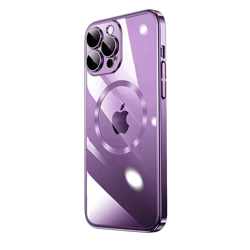 Bal-z Apple iPhone 14 Pro Kılıf Wireless Şarj Özellikli Sert PC  Riksos M-safe Kapak