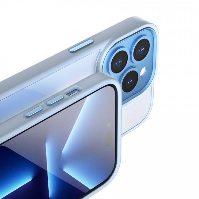 Apple iPhone 14 Pro Kılıf Wiwu VCC-104 Lens Korumalı Renkli Kenar Arkası Şeffaf Vivid Clear Kapak Apple iPhone 14 Pro Kılıf Wiwu VCC-104 Lens Korumalı Renkli Kenar Arkası Şeffaf Vivid Clear Kapak
