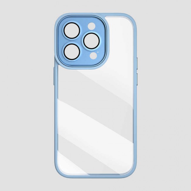 Apple iPhone 14 Pro Kılıf Wiwu VCC-104 Lens Korumalı Renkli Kenar Arkası Şeffaf Vivid Clear Kapak Apple iPhone 14 Pro Kılıf Wiwu VCC-104 Lens Korumalı Renkli Kenar Arkası Şeffaf Vivid Clear Kapak