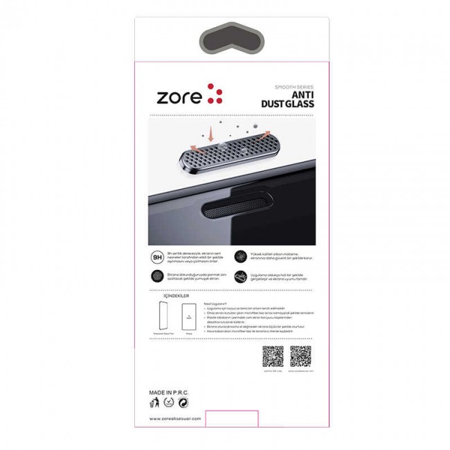 Apple iPhone 14 Pro Max Ahize Toz Önleyici Zore Anti-Dust Temperli Ekran Koruyucu Apple iPhone 14 Pro Max Ahize Toz Önleyici Zore Anti-Dust Temperli Ekran Koruyucu