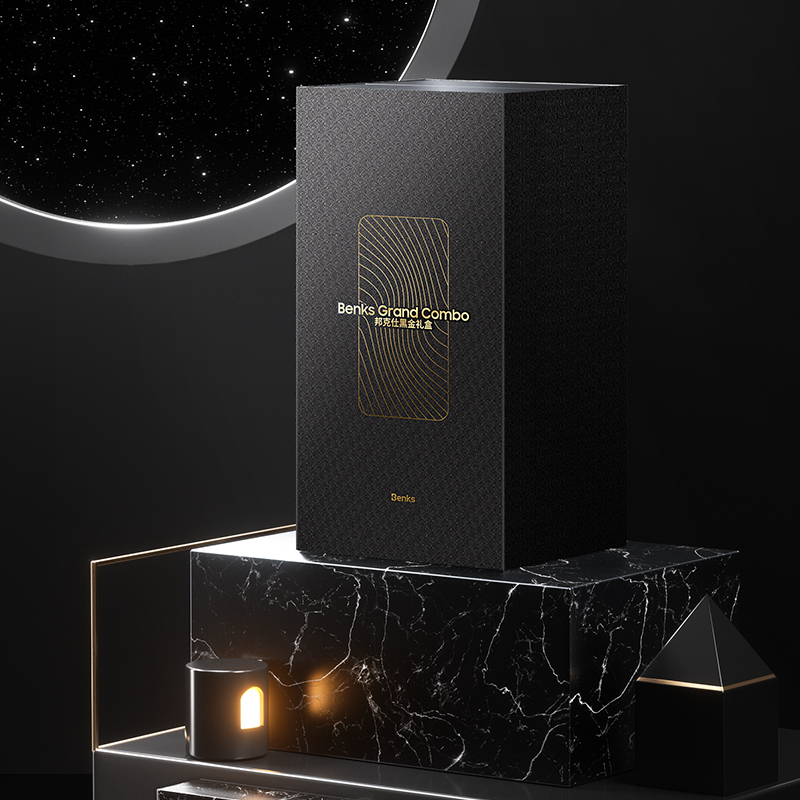 Bal-z Apple iPhone 14 Pro Max Benks Grand Combo 5in1 Aksesuar Seti Kılıf-Ekran Koruyucu-Lens Koruyucu-Kablo-Powerbank