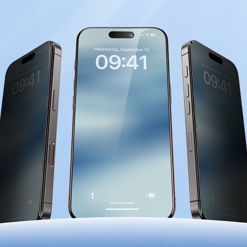 Bal-z Apple iPhone 14 Pro Max Benks Ultra Shield 0.4mm Privacy Ekran Koruyucu + Kolay Uygulama Aparatlı