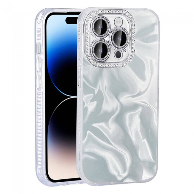 Apple iPhone 14 Pro Max Kılıf Airbagli Parlak Taş Detay Tasarımlı Zore Esila Kapak Apple iPhone 14 Pro Max Kılıf Airbagli Parlak Taş Detay Tasarımlı Zore Esila Kapak
