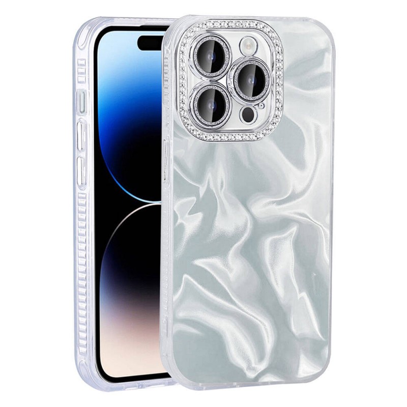 Bal-z Apple iPhone 14 Pro Max Kılıf Airbagli Parlak Taş Detay Tasarımlı Zore Esila Kapak