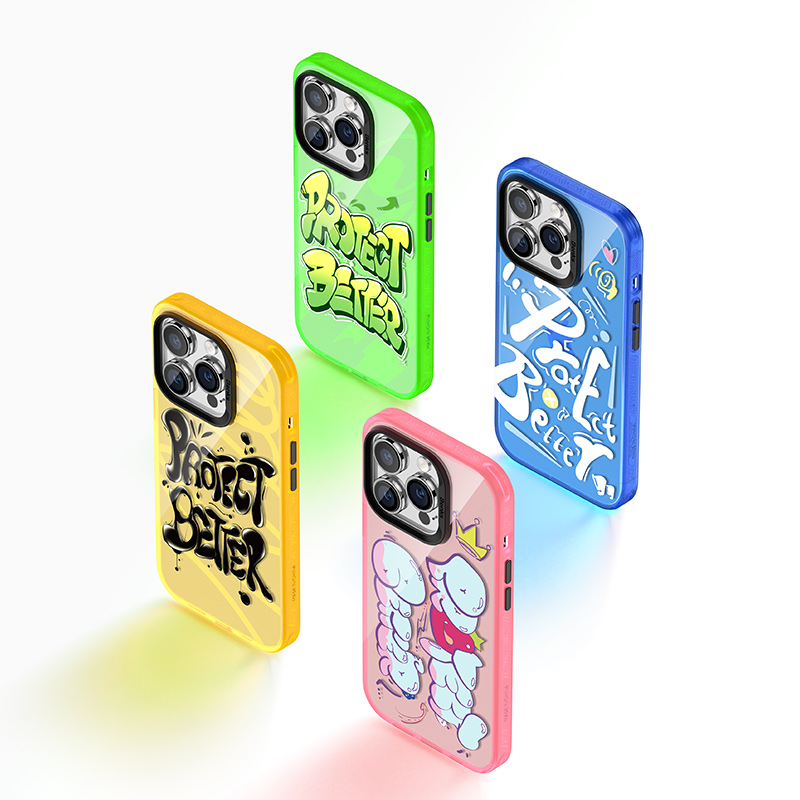 Bal-z Apple iPhone 14 Pro Max Kılıf Airbagli TPU Yazı Temalı Benks Dynamic New Kapak