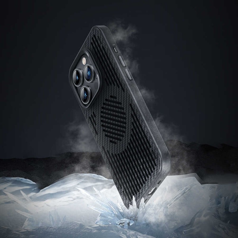 Bal-z Apple iPhone 14 Pro Max Kılıf Benks Magnetic Cooling Kevlar Soğutucu Özellikli Telefon Kılıfı