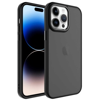 Bal-z Apple iPhone 14 Pro Max Kılıf Buzlu Sert PC  May Kapak