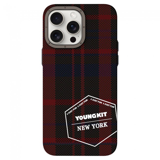 Apple iPhone 14 Pro Max Kılıf Ekose Desenli Youngkit Gezhi Serisi Kapak Apple iPhone 14 Pro Max Kılıf Ekose Desenli Youngkit Gezhi Serisi Kapak