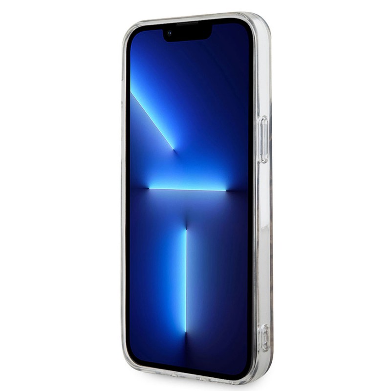 Bal-z Apple iPhone 14 Pro Max Kılıf GUESS M-safe Şarj Özellikli Leopar Desenli Kapak