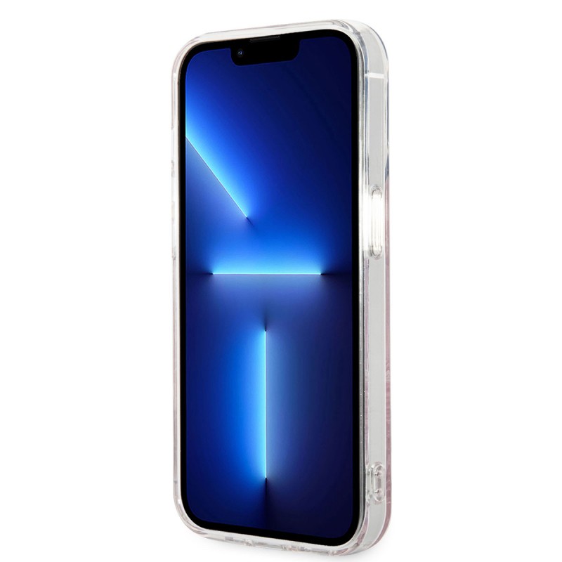 Bal-z Apple iPhone 14 Pro Max Kılıf GUESS M-safe Şarj Özellikli Yaprak Desenli M-safe Şarj Kablolu Kapak