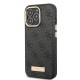 Apple iPhone 14 Pro Max Kılıf Guess Orjinal Lisanslı M-safe Şarj Özellikli 4G Desenli PU Metal Plaka Klasik Logolu Kapak Apple iPhone 14 Pro Max Kılıf Guess Orjinal Lisanslı M-safe Şarj Özellikli 4G Desenli PU Metal Plaka Klasik Logolu Kapak