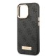 Apple iPhone 14 Pro Max Kılıf Guess Orjinal Lisanslı M-safe Şarj Özellikli 4G Desenli PU Metal Plaka Klasik Logolu Kapak Apple iPhone 14 Pro Max Kılıf Guess Orjinal Lisanslı M-safe Şarj Özellikli 4G Desenli PU Metal Plaka Klasik Logolu Kapak