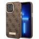 Apple iPhone 14 Pro Max Kılıf Guess Orjinal Lisanslı M-safe Şarj Özellikli 4G Desenli PU Metal Plaka Klasik Logolu Kapak Apple iPhone 14 Pro Max Kılıf Guess Orjinal Lisanslı M-safe Şarj Özellikli 4G Desenli PU Metal Plaka Klasik Logolu Kapak