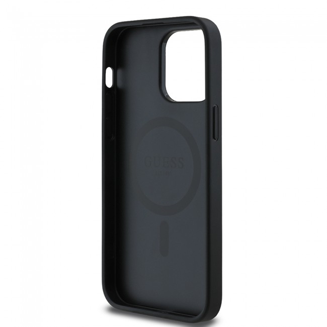 Apple iPhone 14 Pro Max Kılıf Guess Orjinal Lisanslı M-safe Şarj Özellikli Taneli Çiçek Tasarımlı Metal Yazı Logolu Kapak Apple iPhone 14 Pro Max Kılıf Guess Orjinal Lisanslı M-safe Şarj Özellikli Taneli Çiçek Tasarımlı Metal Yazı Logolu Kapak