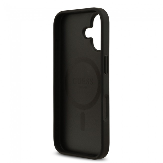 Apple iPhone 17 Kılıf Guess Orjinal Lisanslı M-safe Şarj Özellikli Taneli Çiçek Tasarımlı Metal Yazı Logolu Kapak Apple iPhone 17 Kılıf Guess Orjinal Lisanslı M-safe Şarj Özellikli Taneli Çiçek Tasarımlı Metal Yazı Logolu Kapak
