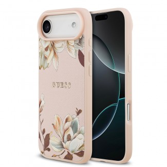 Apple iPhone 17 Air Kılıf Guess Orjinal Lisanslı M-safe Şarj Özellikli Taneli Çiçek Tasarımlı Metal Yazı Logolu Kapak Apple iPhone 17 Air Kılıf Guess Orjinal Lisanslı M-safe Şarj Özellikli Taneli Çiçek Tasarımlı Metal Yazı Logolu Kapak