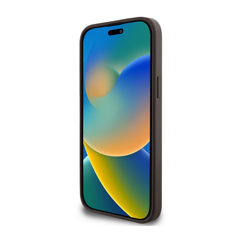 Bal-z Apple iPhone 14 Pro Max Kılıf Guess Orjinal Lisanslı M-safe Şarj Özellikli 4G Desen Yazı Logolu Kapak