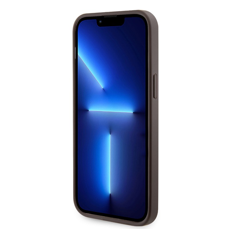 Bal-z Apple iPhone 14 Pro Max Kılıf Guess Orjinal Lisanslı M-safe Şarj Özellikli 4G Desenli Çizgili Kartlıklı Kapak