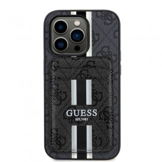 Apple iPhone 14 Pro Max Kılıf Guess Orjinal Lisanslı M-safe Şarj Özellikli 4G Desenli Çizgili Kartlıklı Kapak Apple iPhone 14 Pro Max Kılıf Guess Orjinal Lisanslı M-safe Şarj Özellikli 4G Desenli Çizgili Kartlıklı Kapak