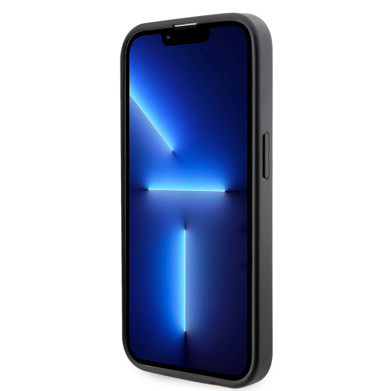 Bal-z Apple iPhone 14 Pro Max Kılıf Guess Orjinal Lisanslı M-safe Şarj Özellikli 4G Şerit Tasarımlı Printed Kapak