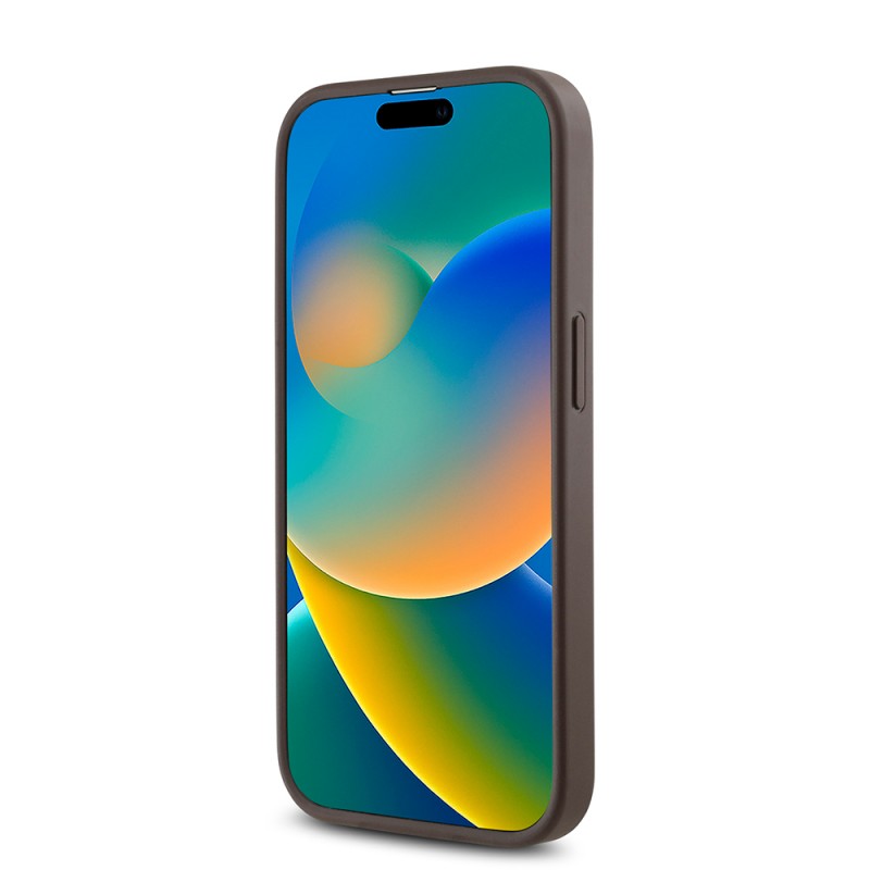 Bal-z Apple iPhone 14 Pro Max Kılıf Guess Orjinal Lisanslı M-safe Şarj Özellikli Gül Baskılı 4G Desenli Yazı Logolu Kapak