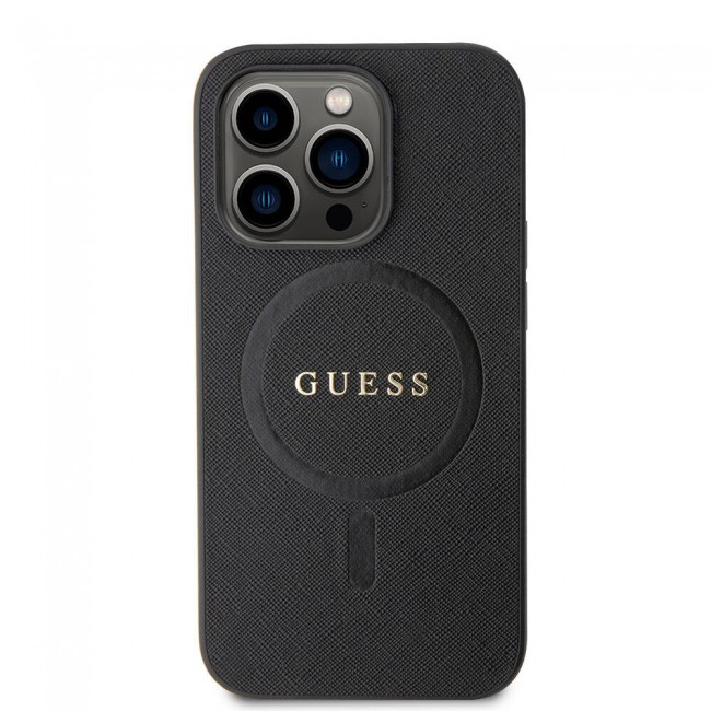 Apple iPhone 14 Pro Max Kılıf Guess Orjinal Lisanslı Magsafe Şarj Özellikli Yazı Logolu Saffiano Kapak Apple iPhone 14 Pro Max Kılıf Guess Orjinal Lisanslı Magsafe Şarj Özellikli Yazı Logolu Saffiano Kapak
