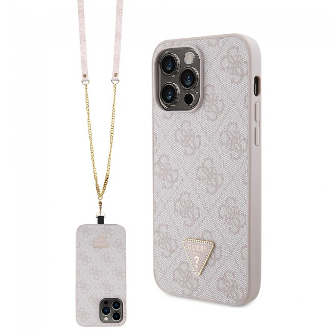 Apple iPhone 14 Pro Max Kılıf Guess Orjinal Lisanslı PU Deri Taşlı Metal Üçgen Logolu Çapraz Vücut Askılı 4G Desenli Kapak Apple iPhone 14 Pro Max Kılıf Guess Orjinal Lisanslı PU Deri Taşlı Metal Üçgen Logolu Çapraz Vücut Askılı 4G Desenli Kapak