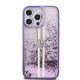 Apple iPhone 14 Pro Max Kılıf Guess Orjinal Lisanslı Transparan Sıvılı Simli Altın Çizgili Kapak Apple iPhone 14 Pro Max Kılıf Guess Orjinal Lisanslı Transparan Sıvılı Simli Altın Çizgili Kapak