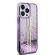 Apple iPhone 14 Pro Max Kılıf Guess Orjinal Lisanslı Transparan Sıvılı Simli Altın Çizgili Kapak Apple iPhone 14 Pro Max Kılıf Guess Orjinal Lisanslı Transparan Sıvılı Simli Altın Çizgili Kapak