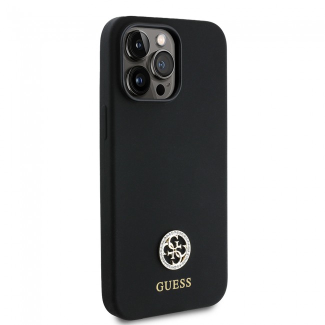 Apple iPhone 14 Pro Max Kılıf Guess Orjinal Lisanslı Yazı ve Taşlı 4G Logolu Silikon Kapak Apple iPhone 14 Pro Max Kılıf Guess Orjinal Lisanslı Yazı ve Taşlı 4G Logolu Silikon Kapak