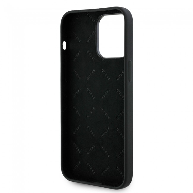 Apple iPhone 14 Pro Max Kılıf Guess Orjinal Lisanslı Yazı ve Taşlı 4G Logolu Silikon Kapak Apple iPhone 14 Pro Max Kılıf Guess Orjinal Lisanslı Yazı ve Taşlı 4G Logolu Silikon Kapak