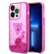 Apple iPhone 14 Pro Max Kılıf GUESS Transparan Sıvılı Simli Dizayn Kapak Apple iPhone 14 Pro Max Kılıf GUESS Transparan Sıvılı Simli Dizayn Kapak