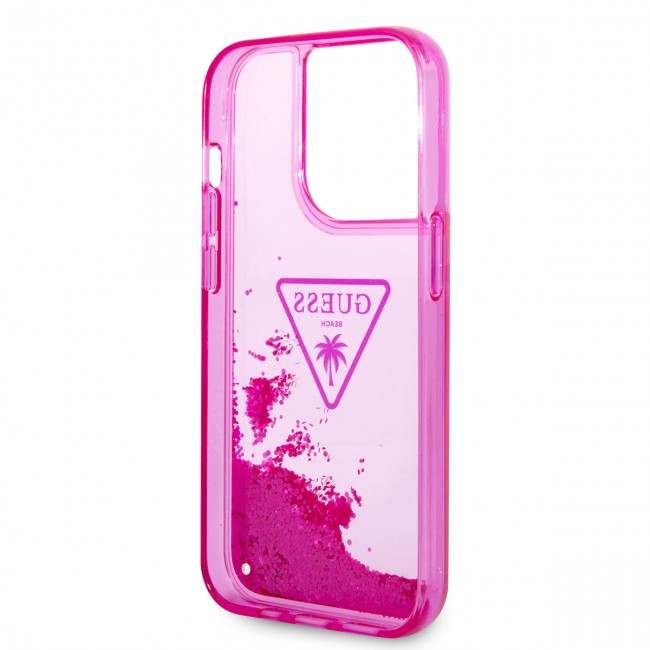 Apple iPhone 14 Pro Max Kılıf GUESS Transparan Sıvılı Simli Dizayn Kapak Apple iPhone 14 Pro Max Kılıf GUESS Transparan Sıvılı Simli Dizayn Kapak