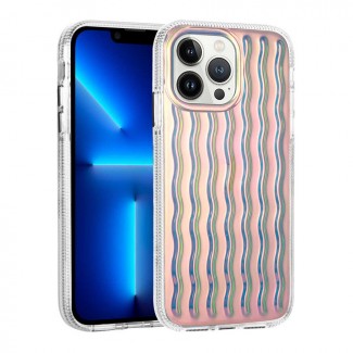 Apple iPhone 14 Pro Max Kılıf Kabartmalı Dalga Tasarımlı Silikon Zore İsmira Kapak Apple iPhone 14 Pro Max Kılıf Kabartmalı Dalga Tasarımlı Silikon Zore İsmira Kapak
