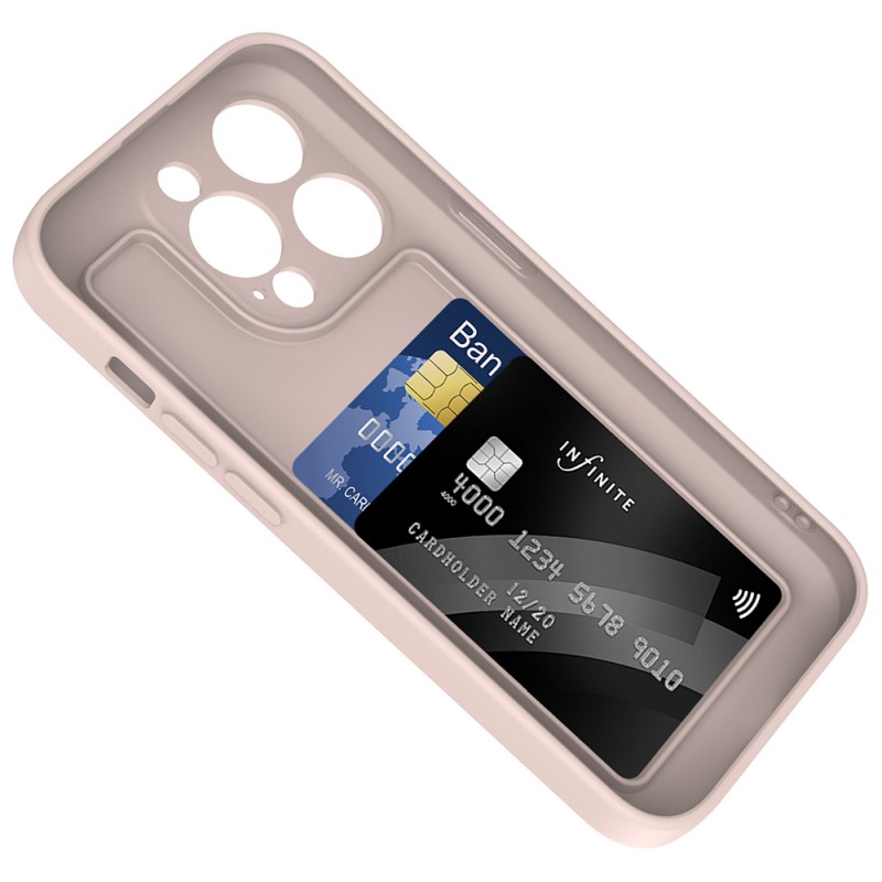 Bal-z Apple iPhone 14 Pro Max Kılıf Kamera Korumalı Kartlık Hazneli Zore Vitra Kapak