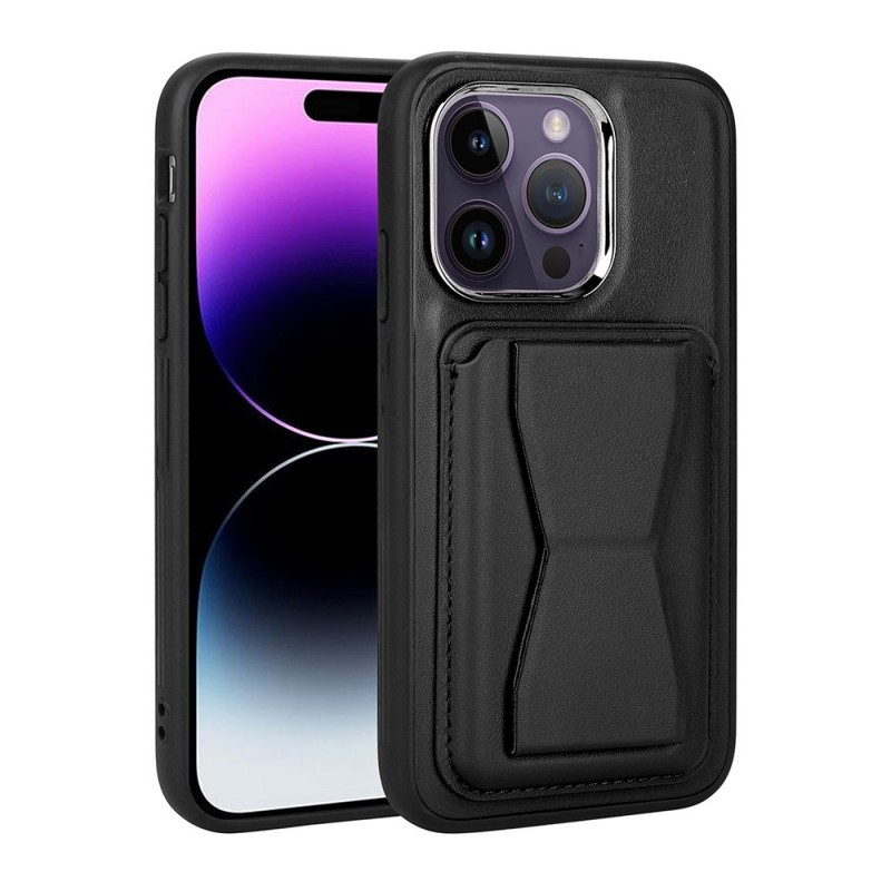 Bal-z Apple iPhone 14 Pro Max Kılıf Kartlıklı Standlı ​Pu Deri  Memo Kapak