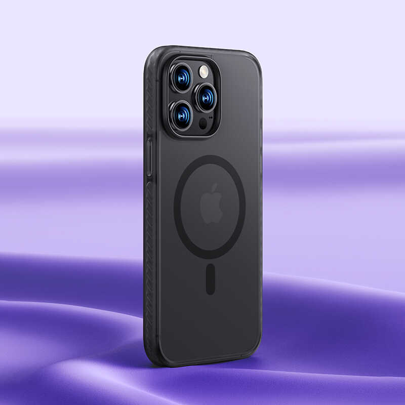 Bal-z Apple iPhone 14 Pro Max Kılıf Kenarları Silikon Airbagli Mat Arka Yüzey Benks Icesand Kapak