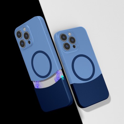 Bal-z Apple iPhone 14 Pro Max Kılıf M-Safe Şarj Özellikli Mıknatıslı Zore Duble Kapak