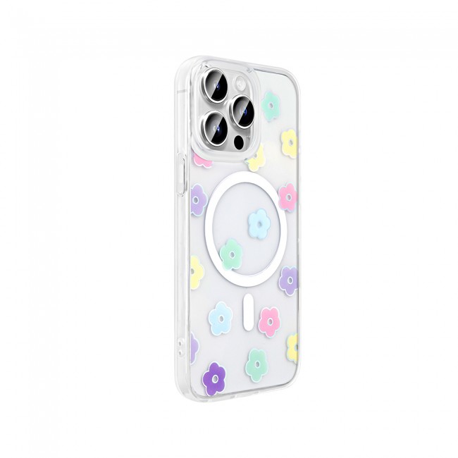 Apple iPhone 14 Pro Max Kılıf M-Safe Şarj Özellikli Şeffaf Zore Folk Sert Kapak Apple iPhone 14 Pro Max Kılıf M-Safe Şarj Özellikli Şeffaf Zore Folk Sert Kapak