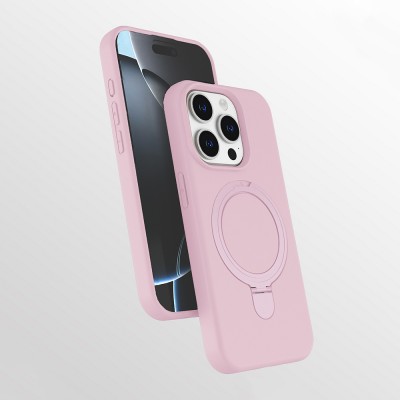 Bal-z Apple iPhone 14 Pro Max Kılıf M-safe Şarj Özellikli Standlı Zore Samara Kapak