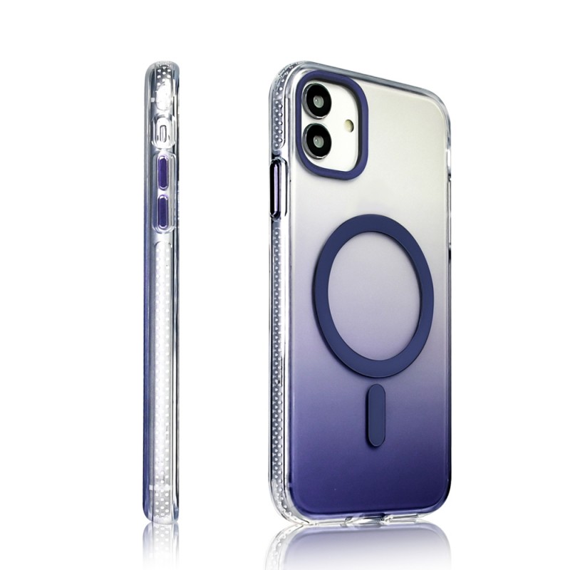 Bal-z Apple iPhone 14 Pro Max Kılıf M-safe Şarj Özellikli Transparan Renk Geçişli Zore Toros Kapak