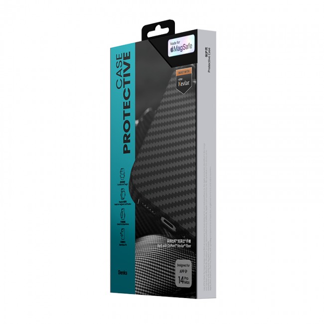 Apple iPhone 14 Pro Max Kılıf Magsafe Özellikli Karbon Fiber Benks Essential Kevlar Kapak Apple iPhone 14 Pro Max Kılıf Magsafe Özellikli Karbon Fiber Benks Essential Kevlar Kapak